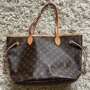 Authentic Louis vuiton Neverfull pink